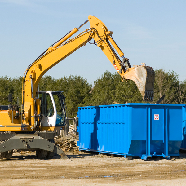 what happens if the residential dumpster is damaged or stolen during rental in Justin